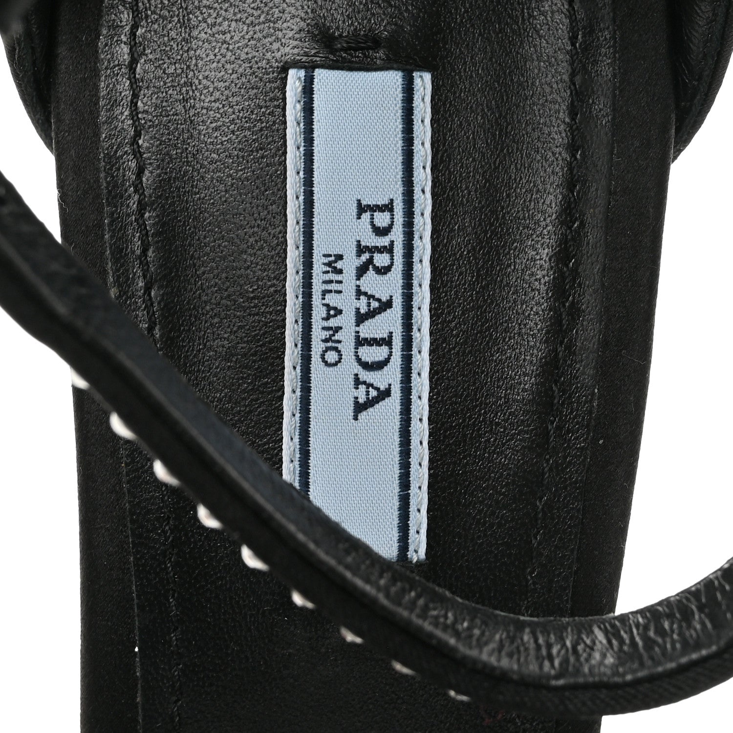 Prada Satin Crystal Triangle Logo 40/135mm Platform Sandals 40 Cristal 7 of 8