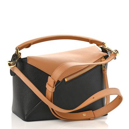 Loewe Calfskin Small Puzzle Edge Bag Warm Desert Black 3 of 8