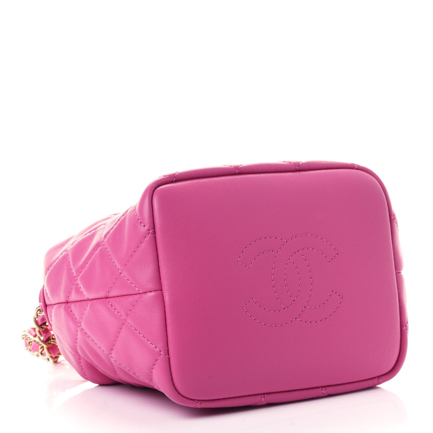 Lambskin Quilted Small Perfect Meeting Hobo Pink