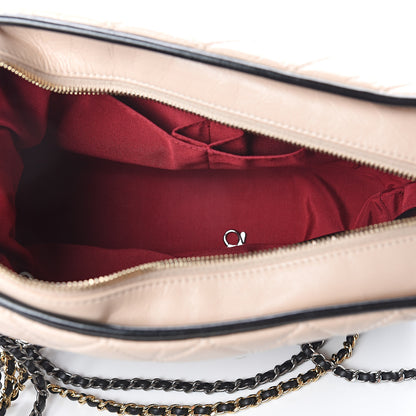 Chanel Aged Calfskin Quilted Medium Gabrielle Hobo Beige Black 4 of 7