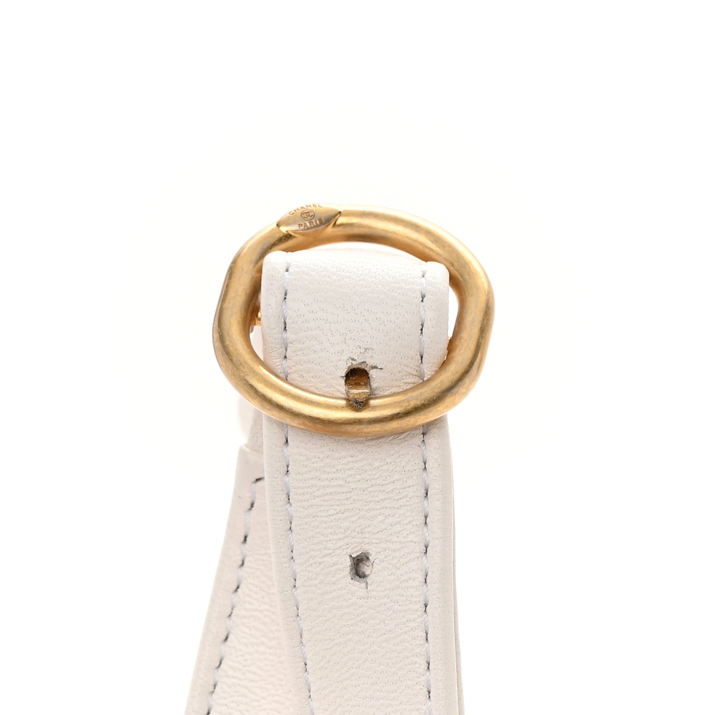Lambskin Quilted All About Chains Waist Belt Bag White