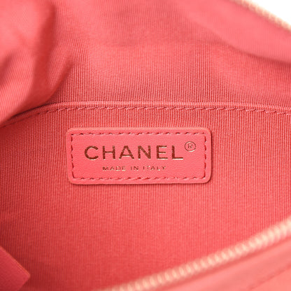 Chanel Crumpled Glazed Lambskin Quilted Waist Bag Fanny Pack Pink 5 of 9