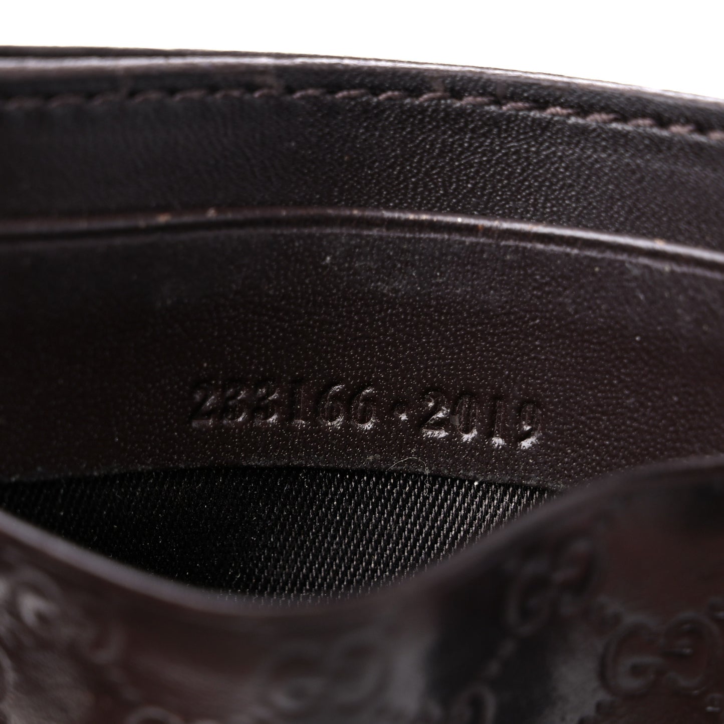 Microguccissima Card Holder Dark Brown