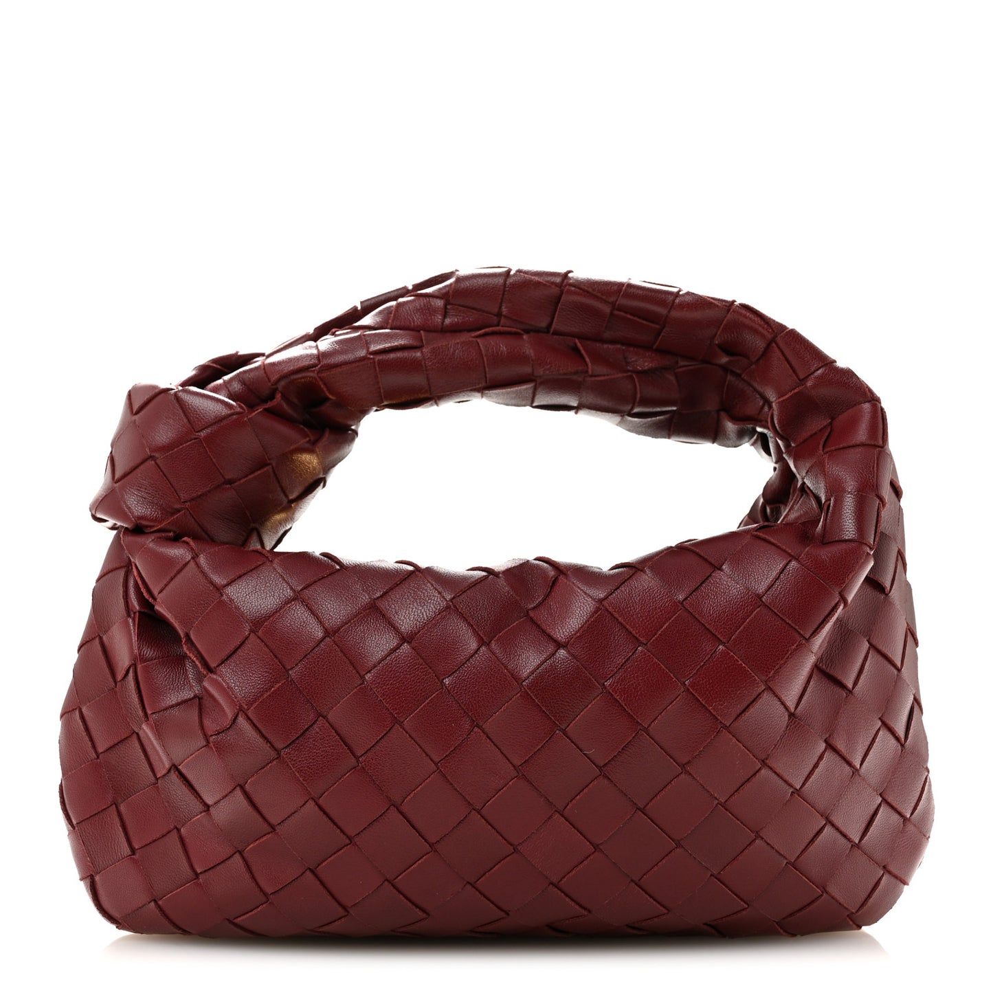Nappa Intrecciato Mini Jodie Burgundy