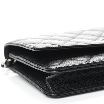 Chanel Caviar Quilted Wallet On Chain WOC Black 9 of 10