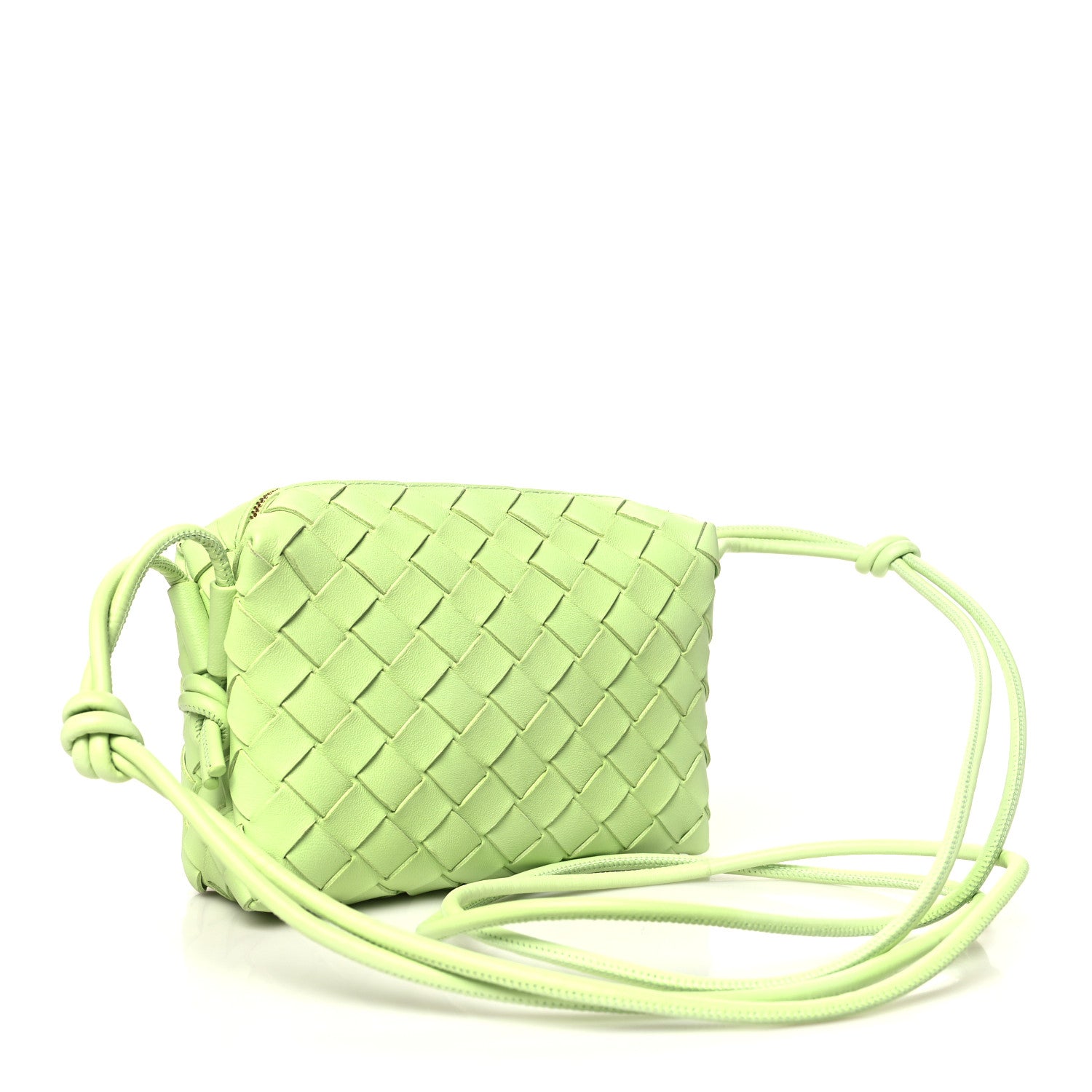 Bottega Veneta Nappa Intrecciato Mini Loop Camera Bag Fennel 3 of 9