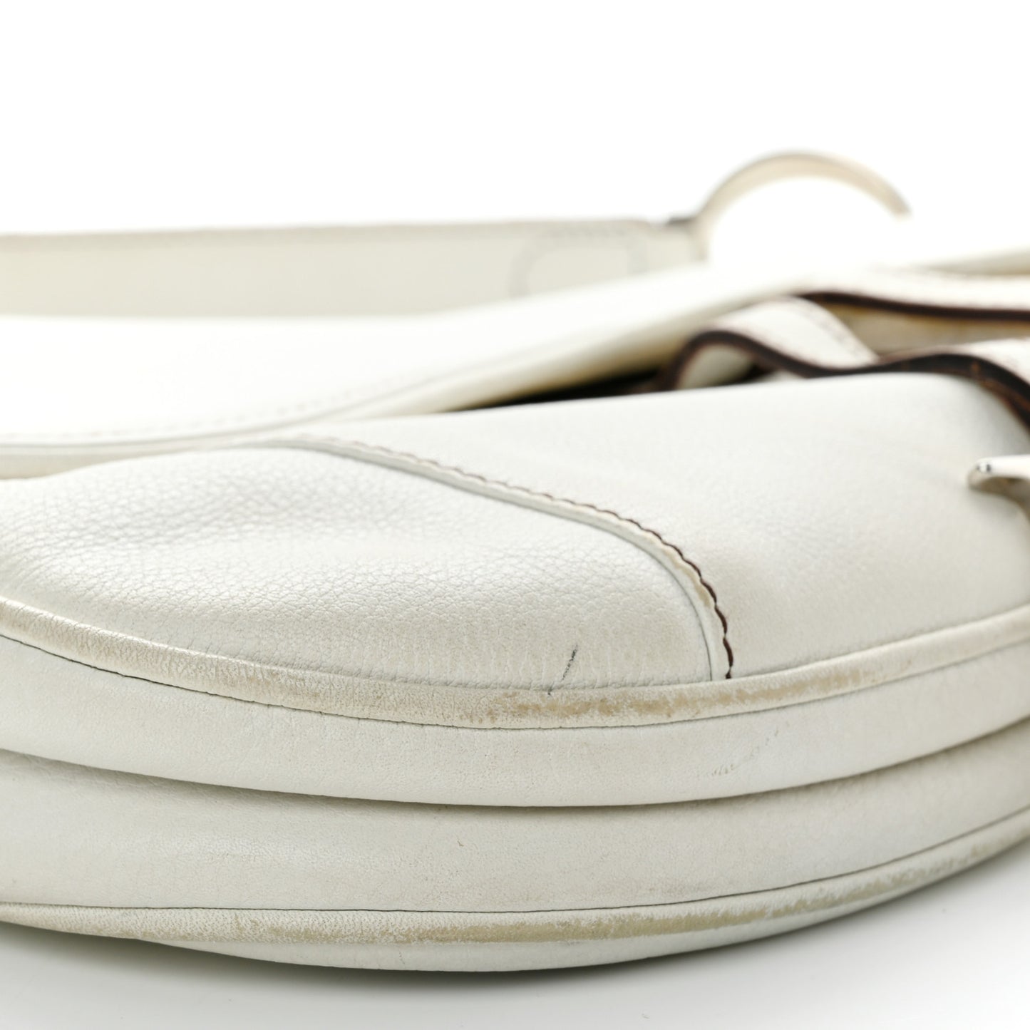 Calfskin Saddle Bag White