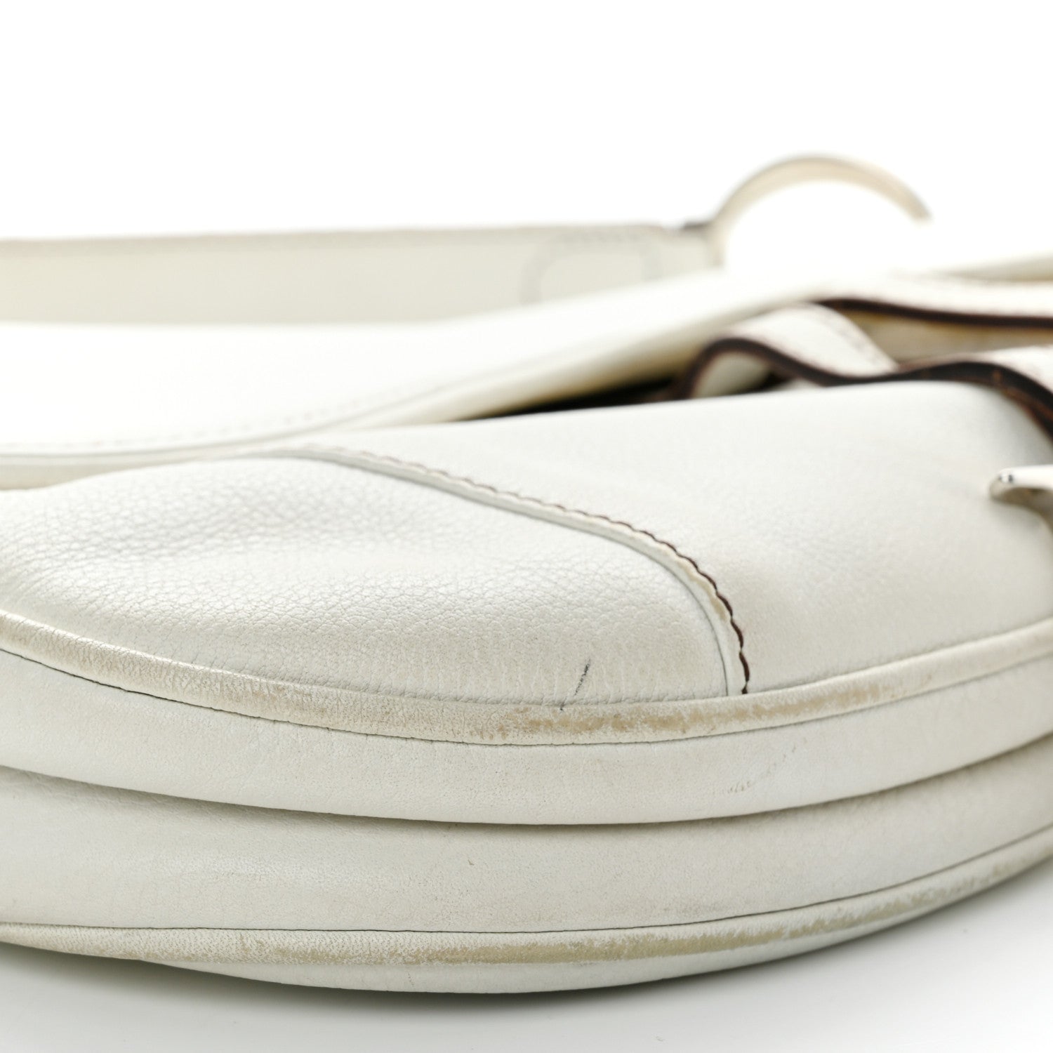 Christian Dior Calfskin Saddle Bag White 9 of 27