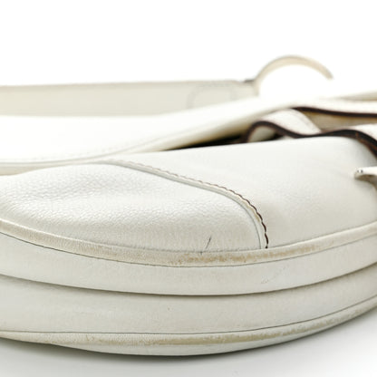Christian Dior Calfskin Saddle Bag White 9 of 27