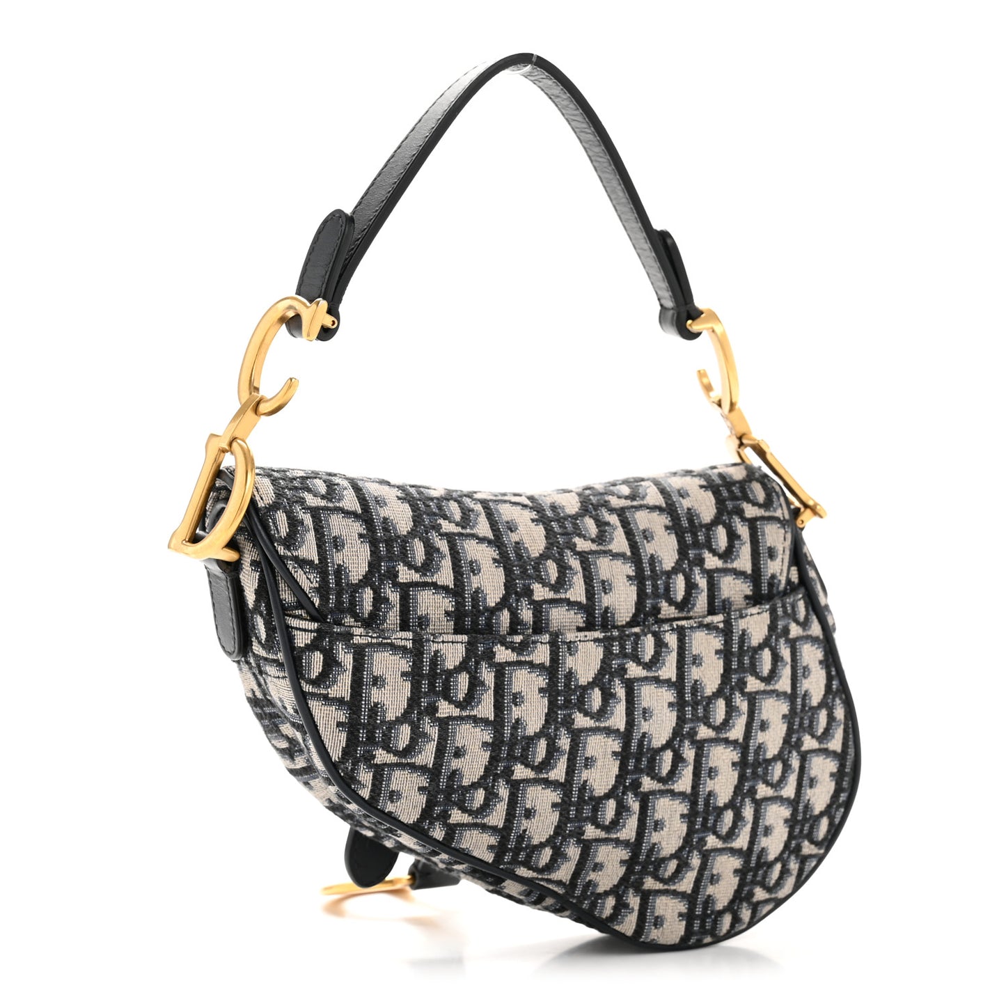 Oblique Mini Saddle Bag Blue