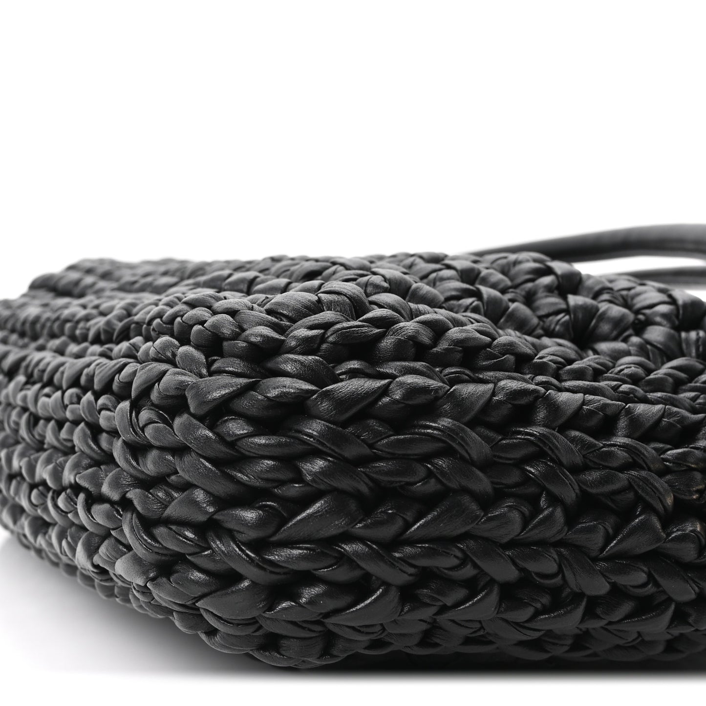 Calfskin Crochet GG Marmont Shoulder Bag Black