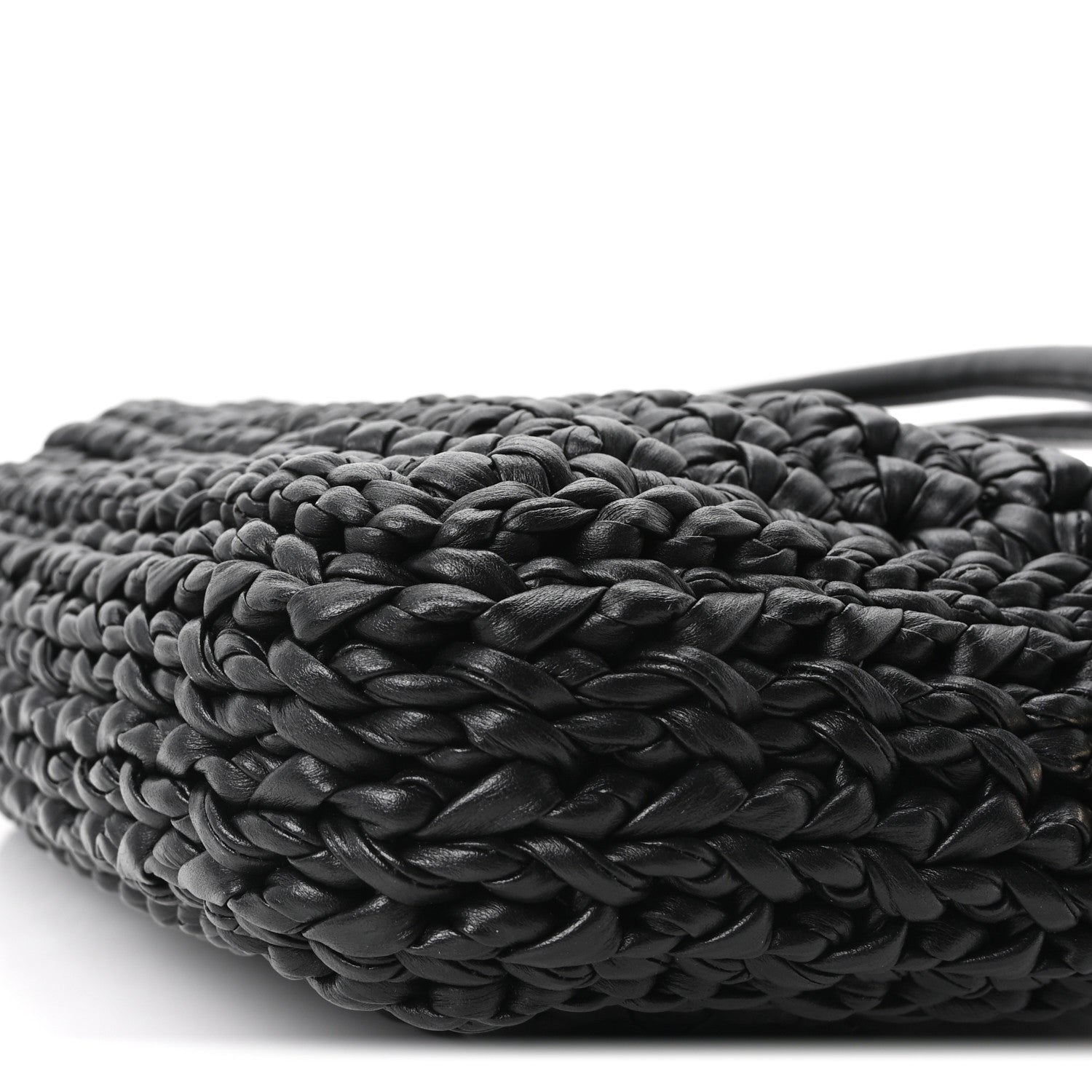 Gucci Calfskin Crochet GG Marmont Shoulder Bag Black 10 of 10