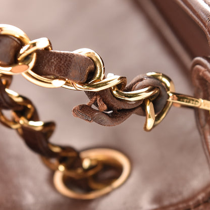 Chanel Lambskin Quilted Mini Square Flap Brown 9 of 17