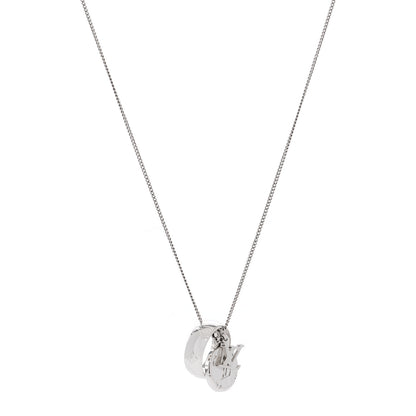 Louis Vuitton Zamac Palladium Monogram Charms Necklace Silver 1 of 3