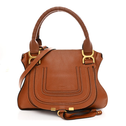 Chloe Calfskin Small Marcie Satchel Tan 1 of 13