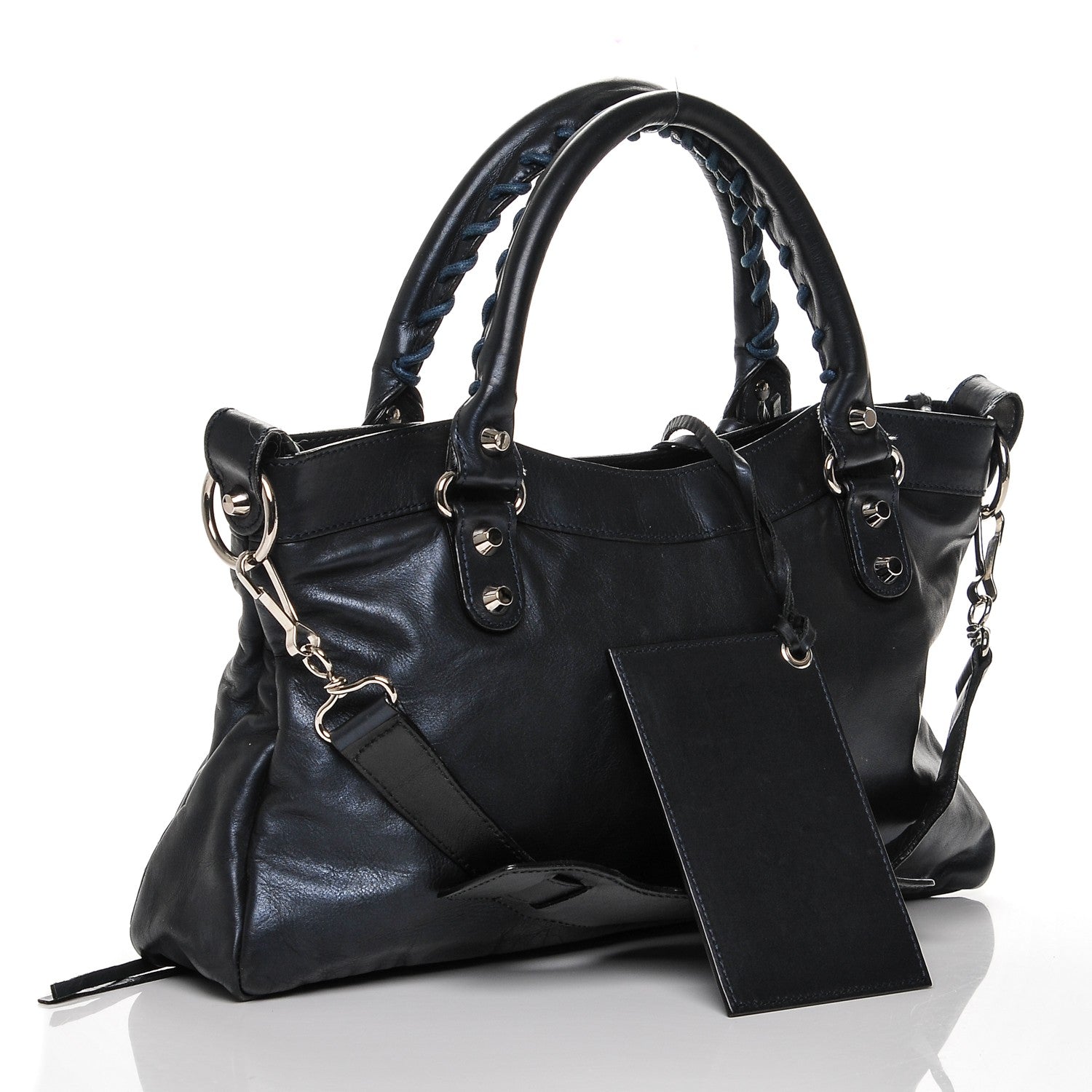 Balenciaga Iridescent Calfskin Classic Hardware First Bleu Mineral 3 of 7