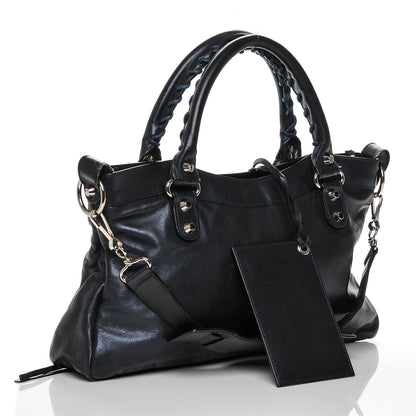 Balenciaga Iridescent Calfskin Classic Hardware First Bleu Mineral 3 of 7