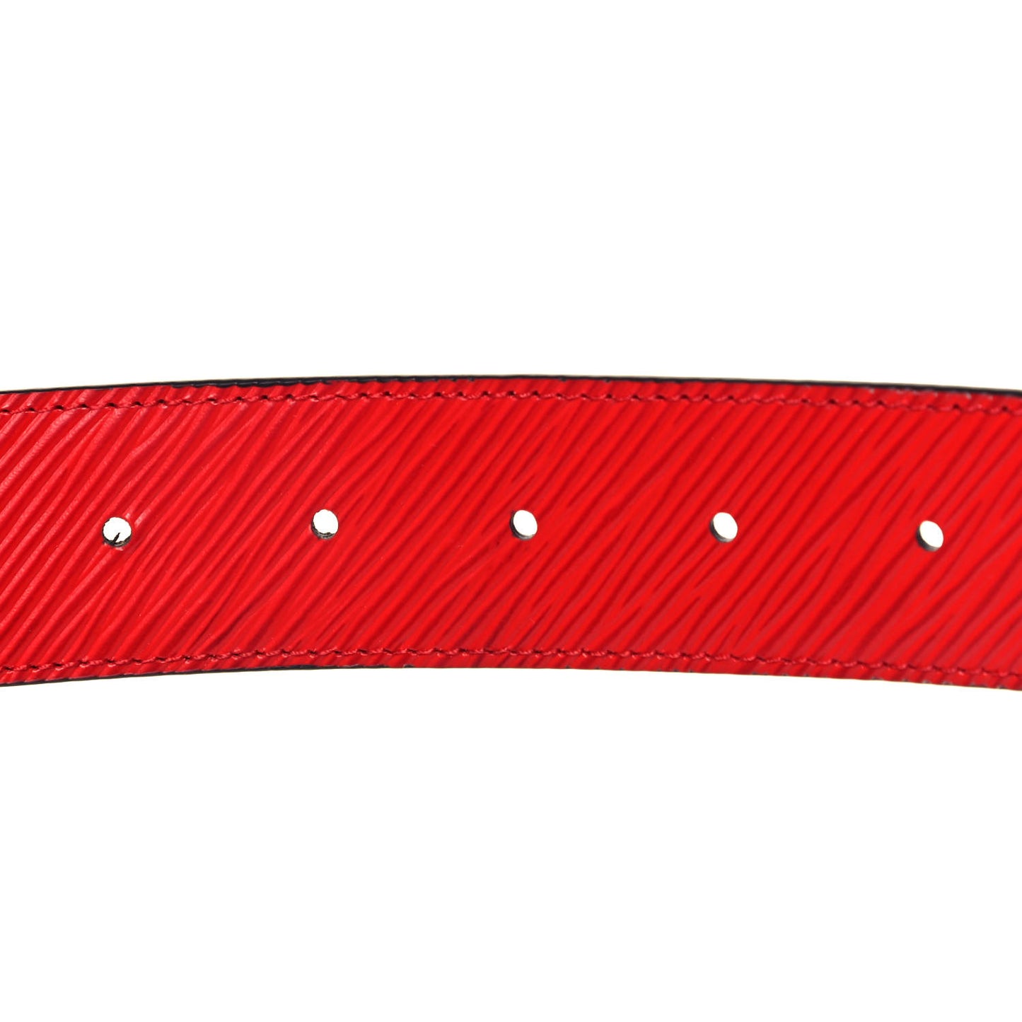Monogram Epi 35mm LV Circle Reversible Belt 85 34 Coquelicot