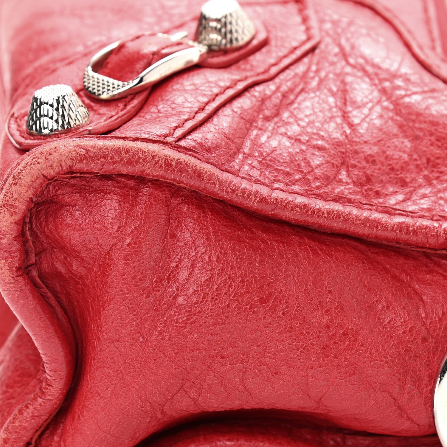 Balenciaga Agneau Giant 12 Silver Hardware Mini City Rouge Cardinal 11 of 21