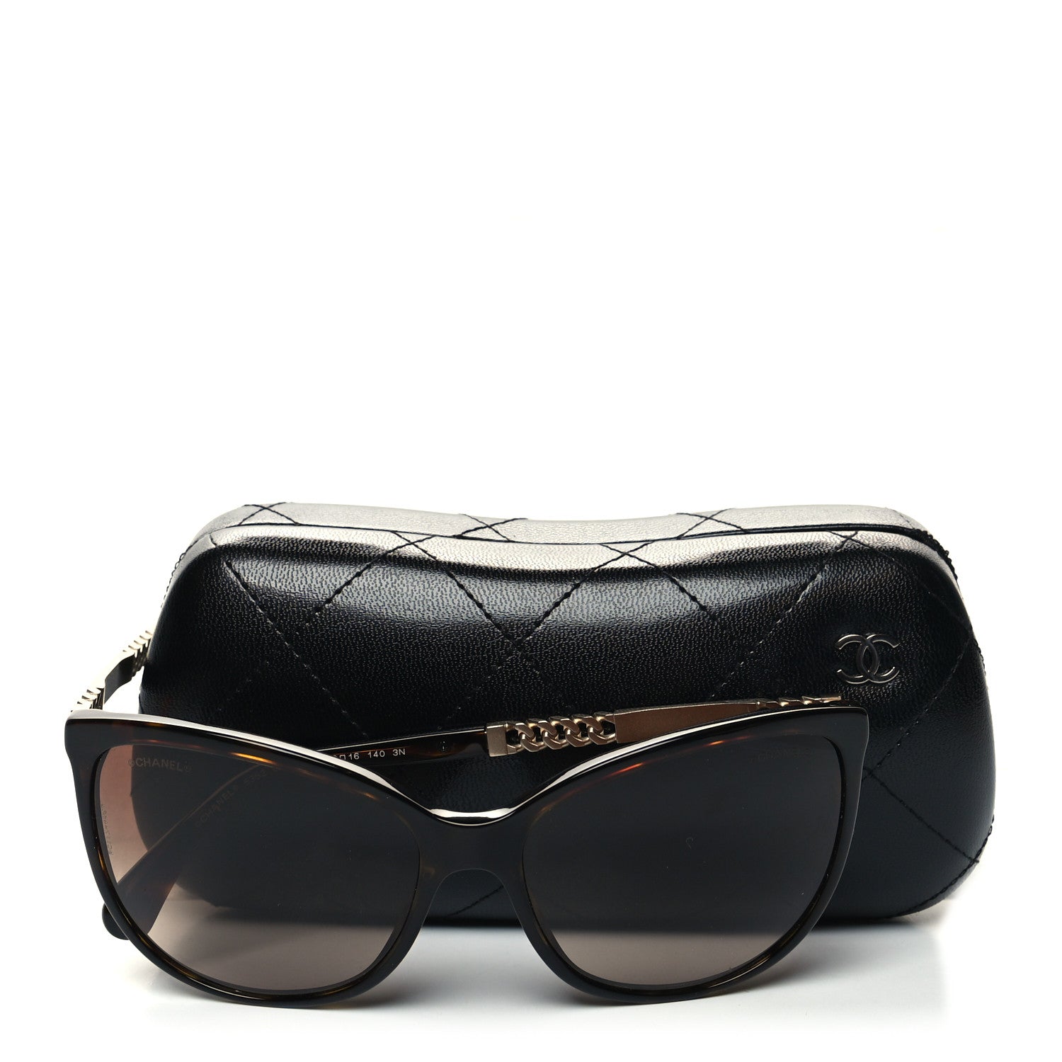 Chanel Chain Polarized Sunglasses 5352 Tortoise 8 of 8
