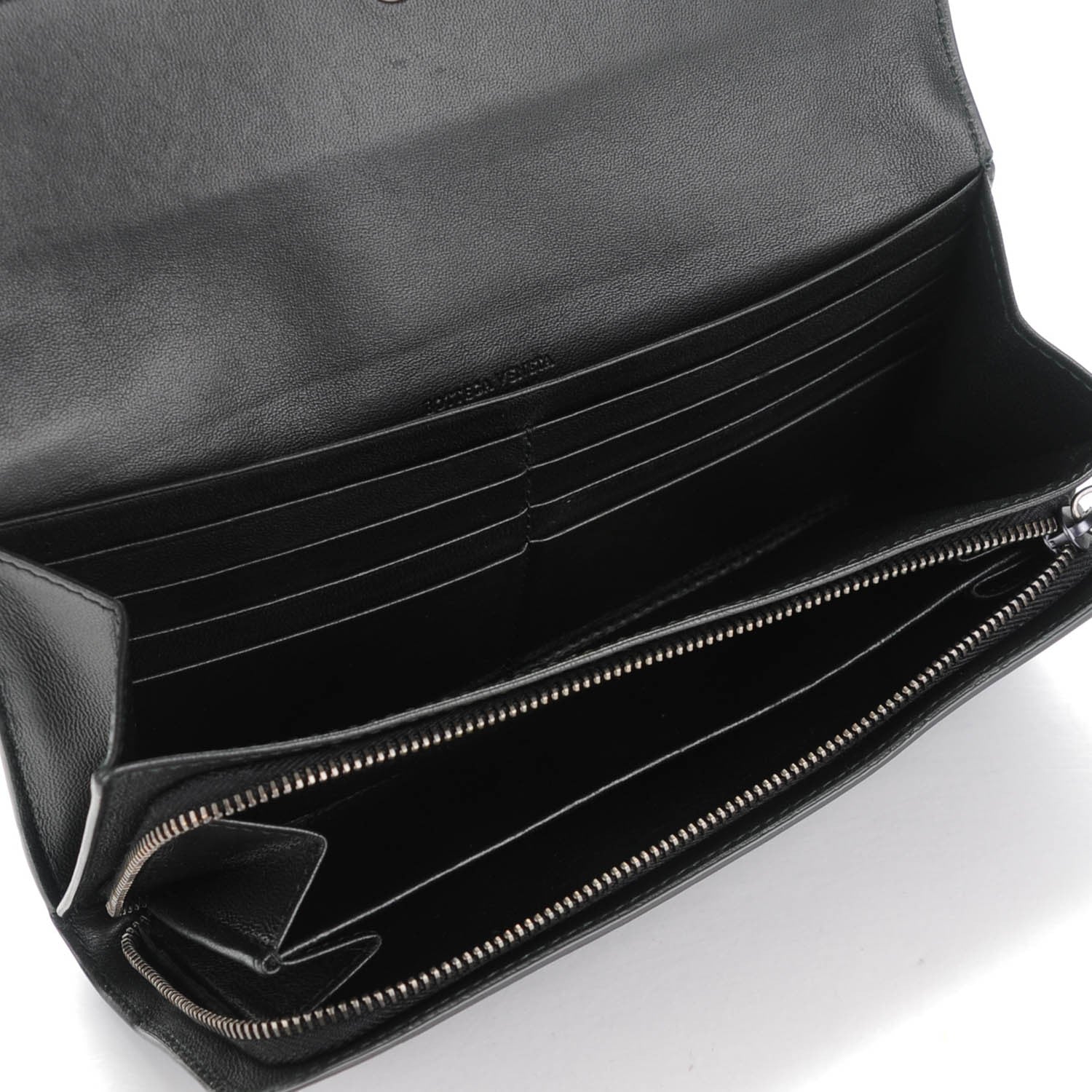 Bottega Veneta Nappa Intrecciato Continental Wallet Black 5 of 7