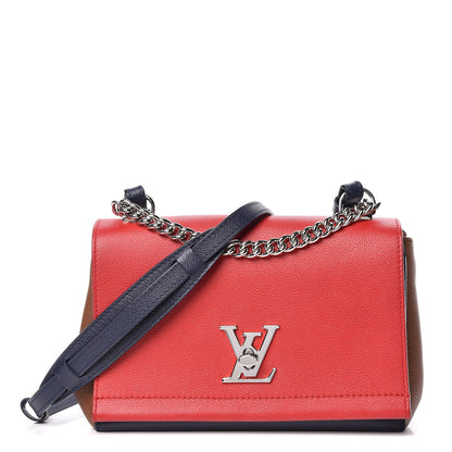 Louis Vuitton Calfskin Lockme II Chain Bag BB Rubis Marine 1 of 10