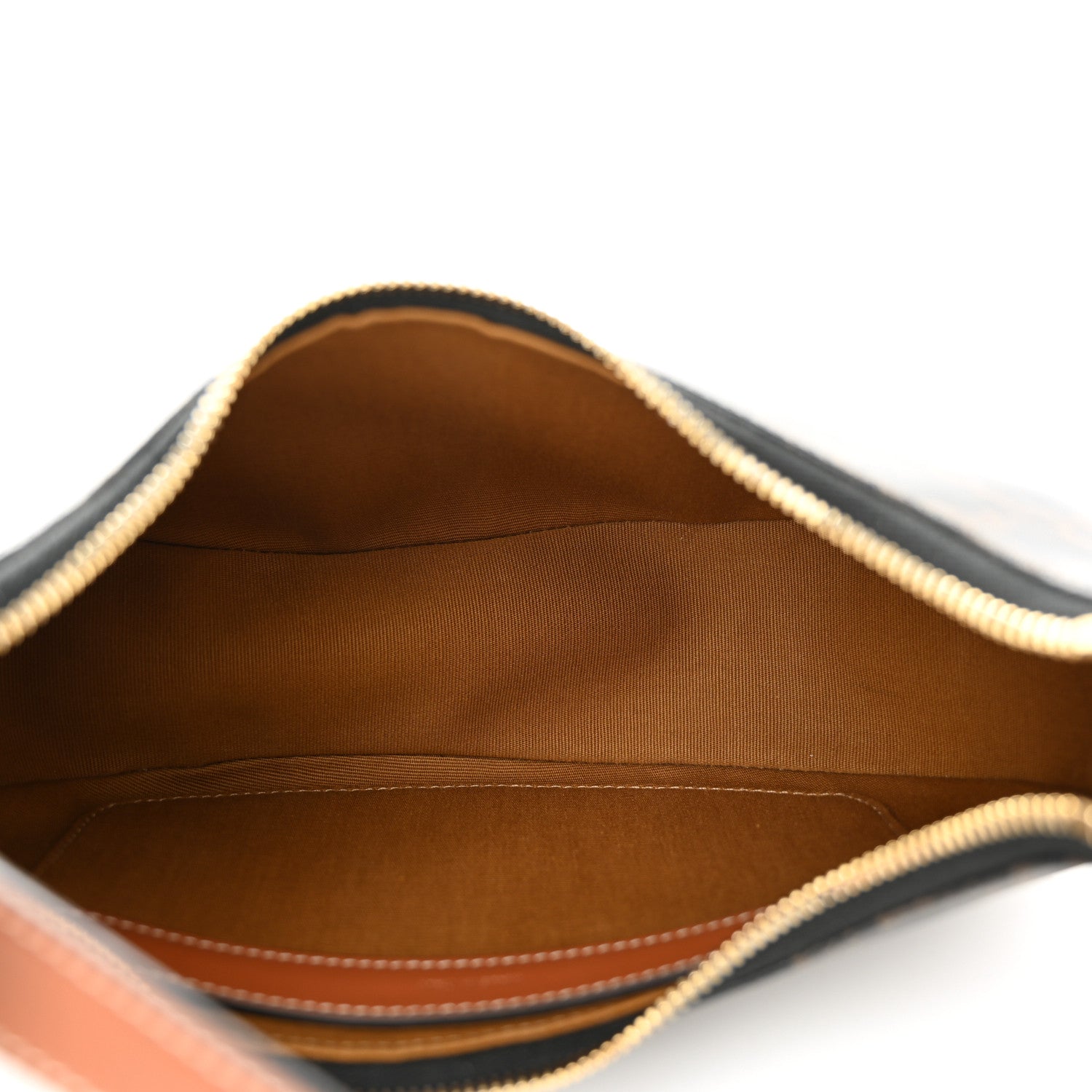 Celine Triomphe Canvas Calfskin Ava Shoulder Bag Tan 5 of 12