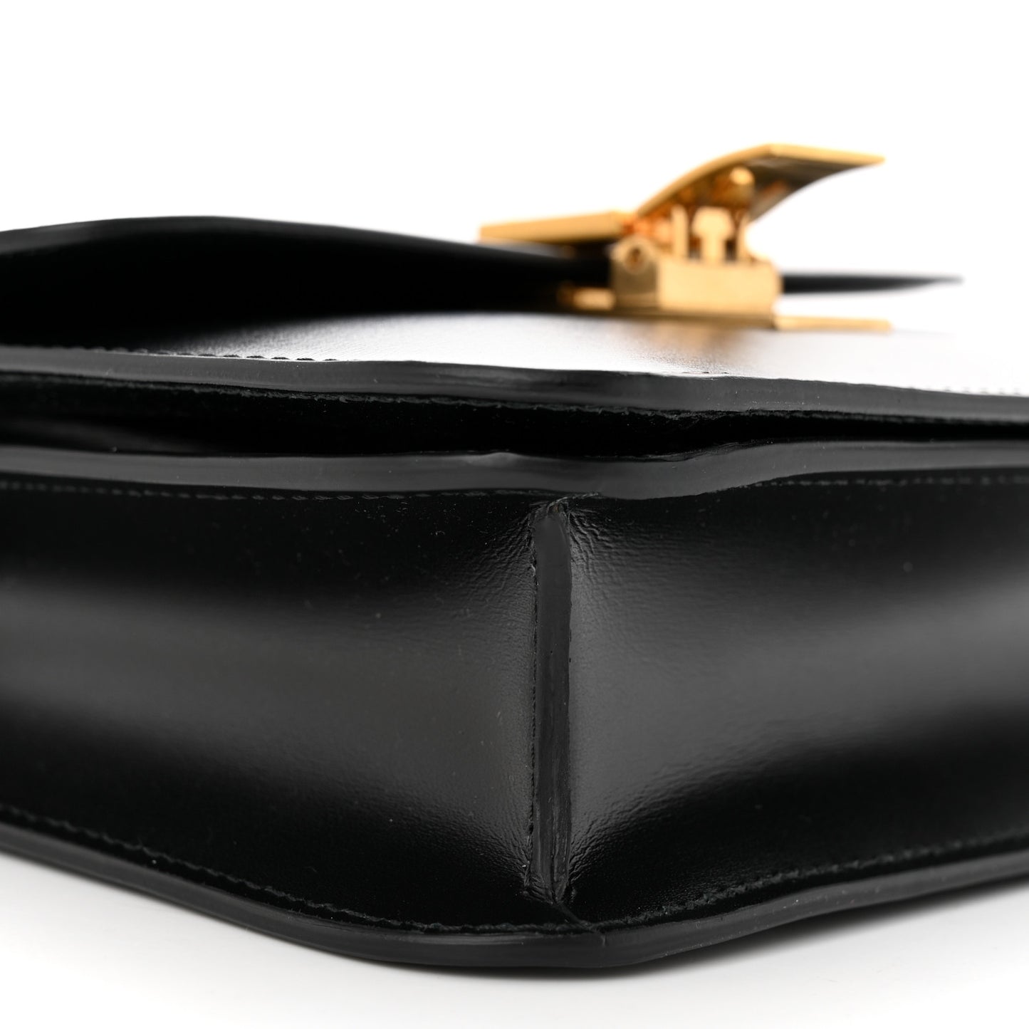 Box Calfskin Teen Classic Box Flap Bag Black