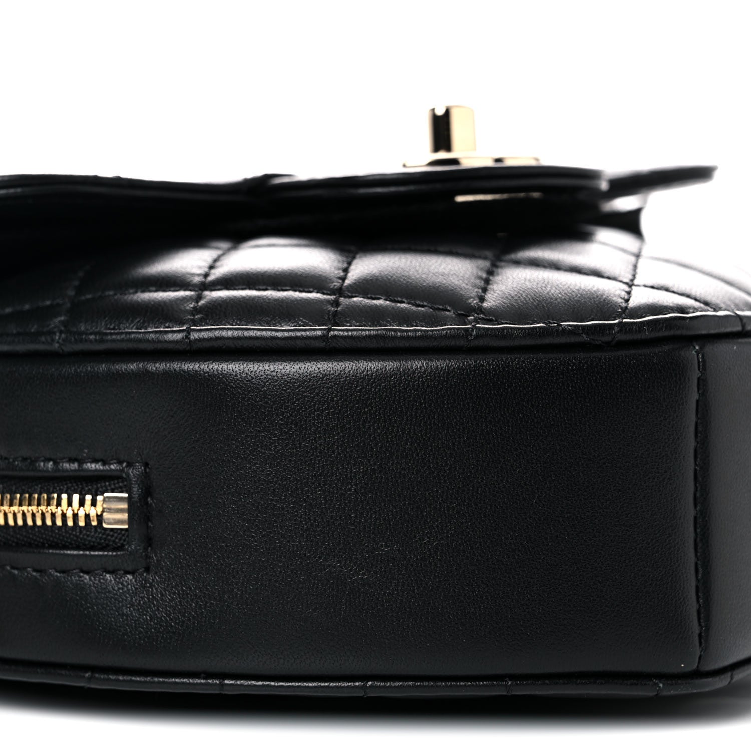 Chanel Lambskin Quilted CC In Love Heart Bag Black 5 of 10