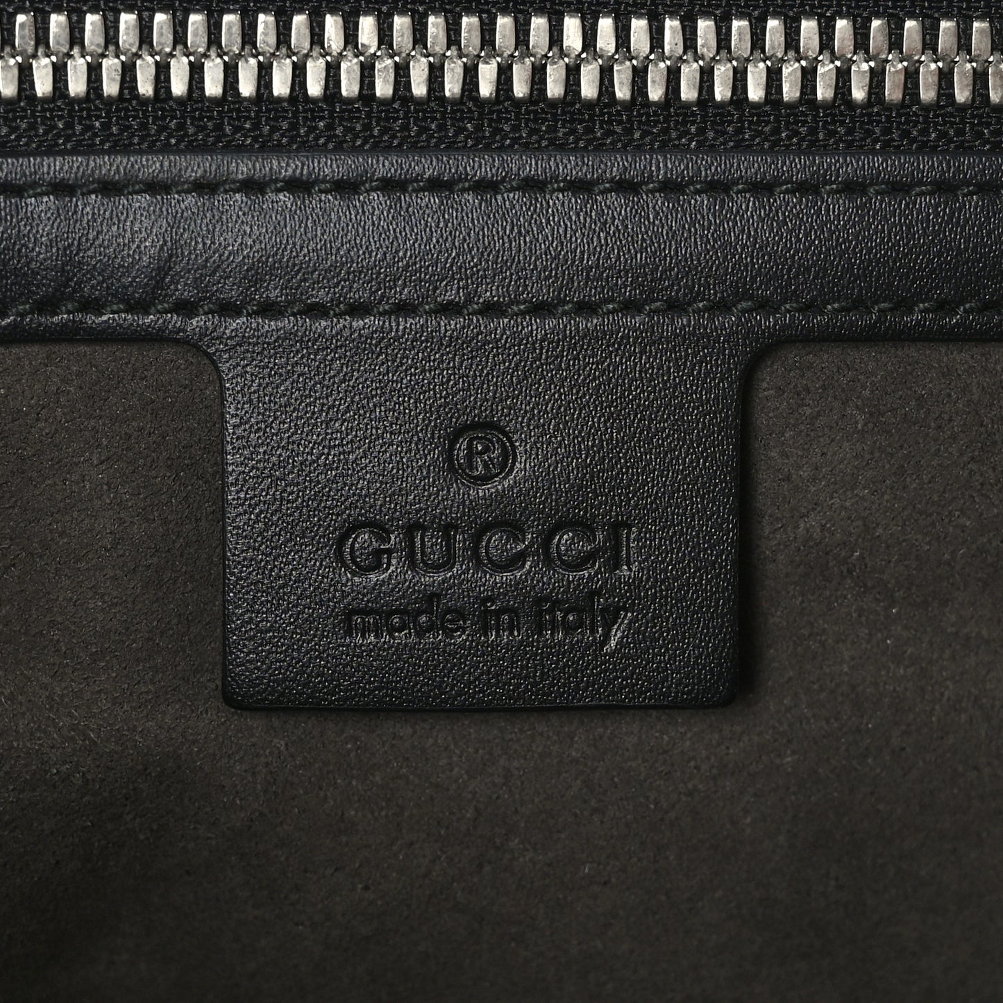 Guccissima Signature Single Buckle Flap Messenger Bag Black