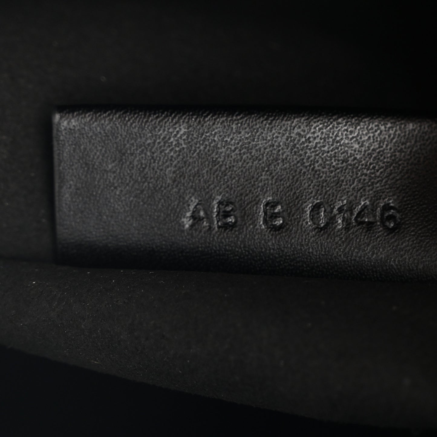 Calfskin Logo Debossed Medium Shopper Tote Black