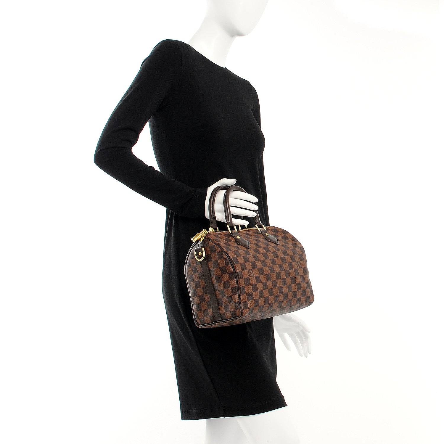 Louis Vuitton Damier Ebene Speedy Bandouliere 25 3 of 10