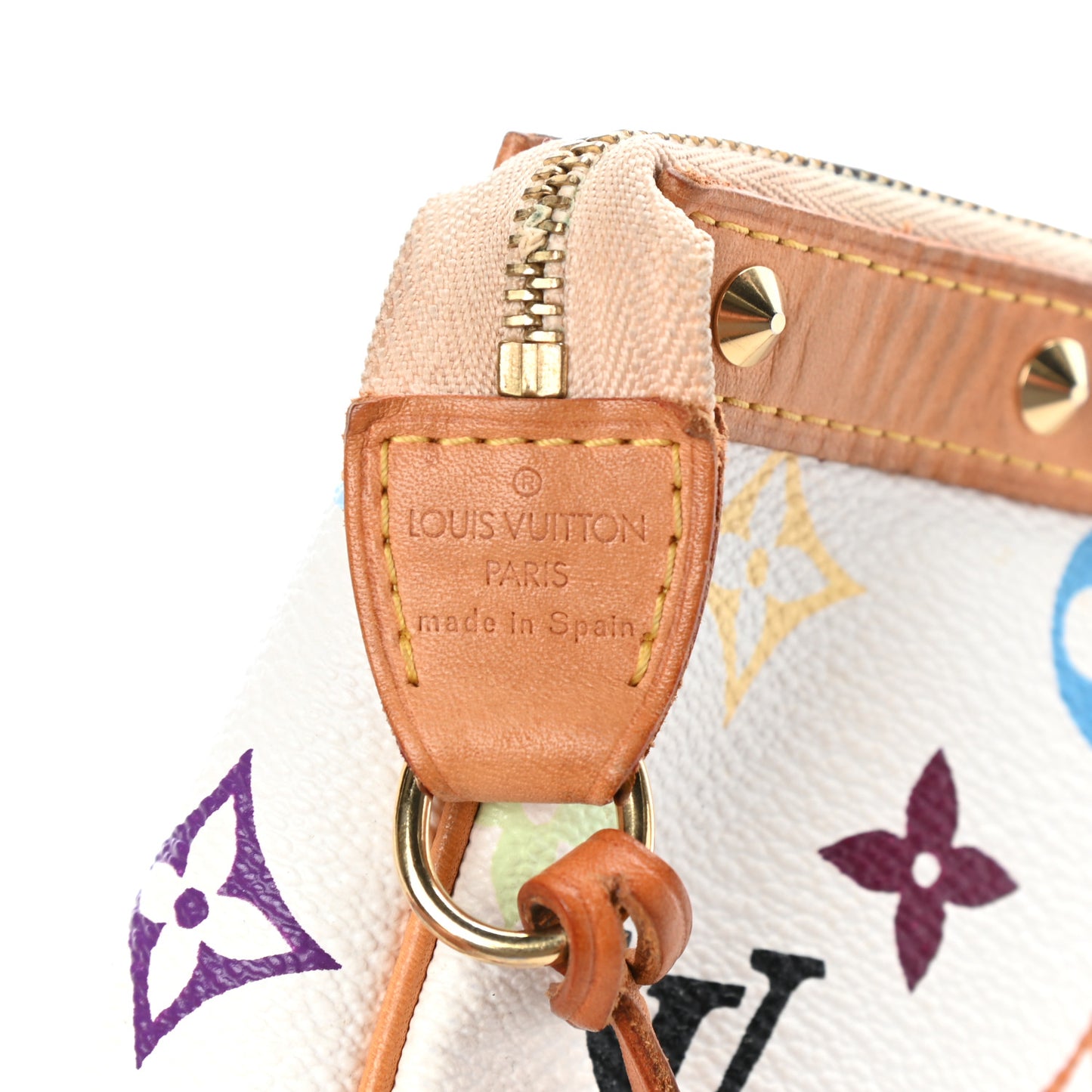 Monogram Multicolor Pochette Accessories White