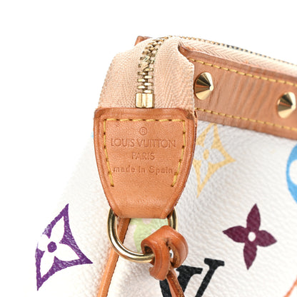 Louis Vuitton Monogram Multicolor Pochette Accessories White 6 of 9