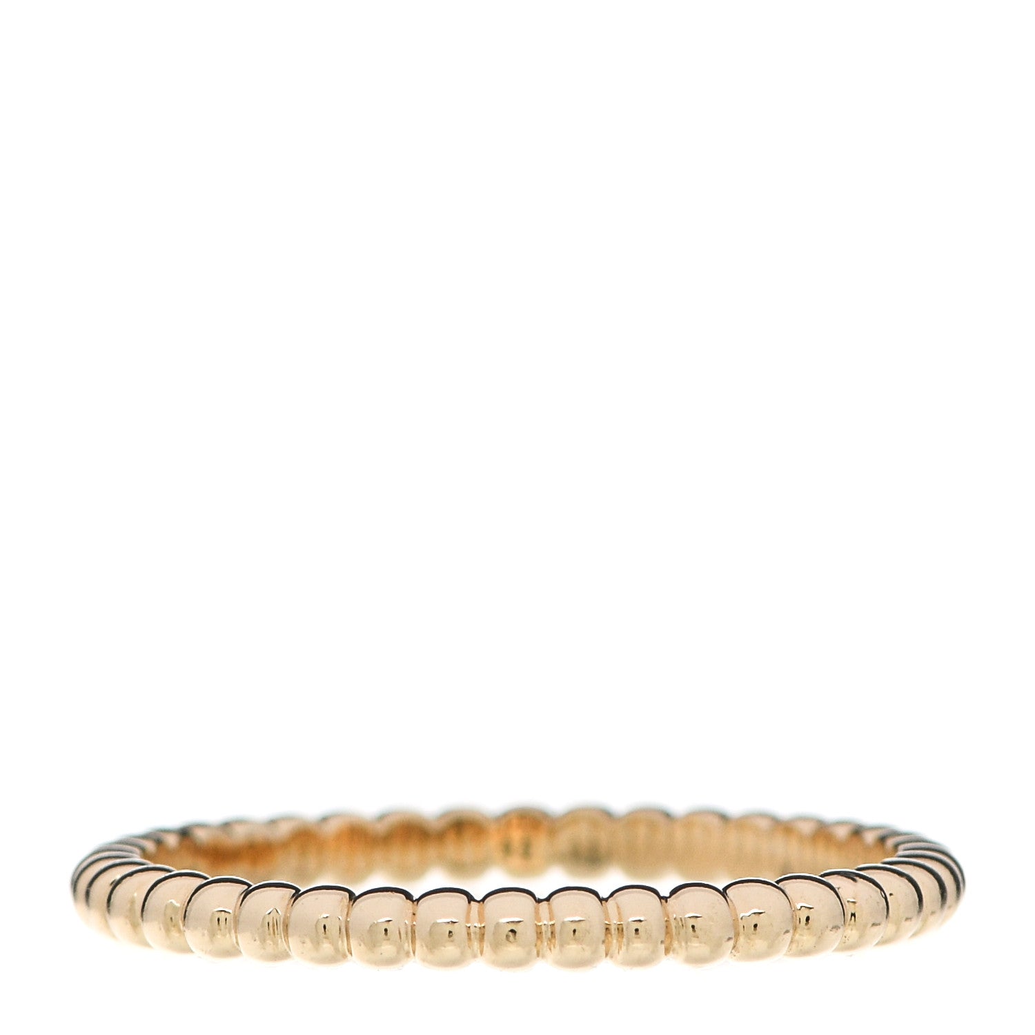 Van Cleef & Arpels 18K Yellow Gold Small Perlee Ring 58 8.25 3 of 5