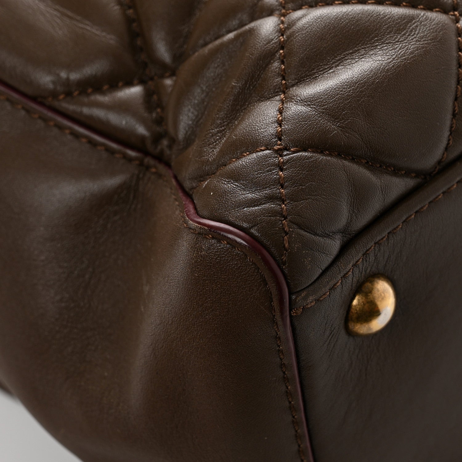 Chanel Calfskin Quilted Perfect Edge Tote Brown 15 of 17