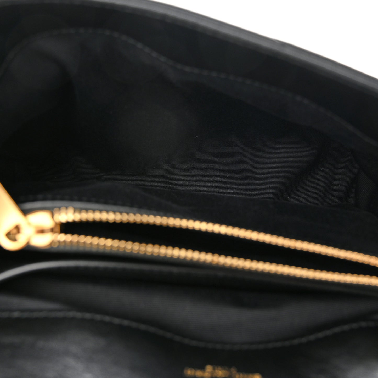 Calfskin Y Quilted Monogram Small Loulou Chain Satchel Black