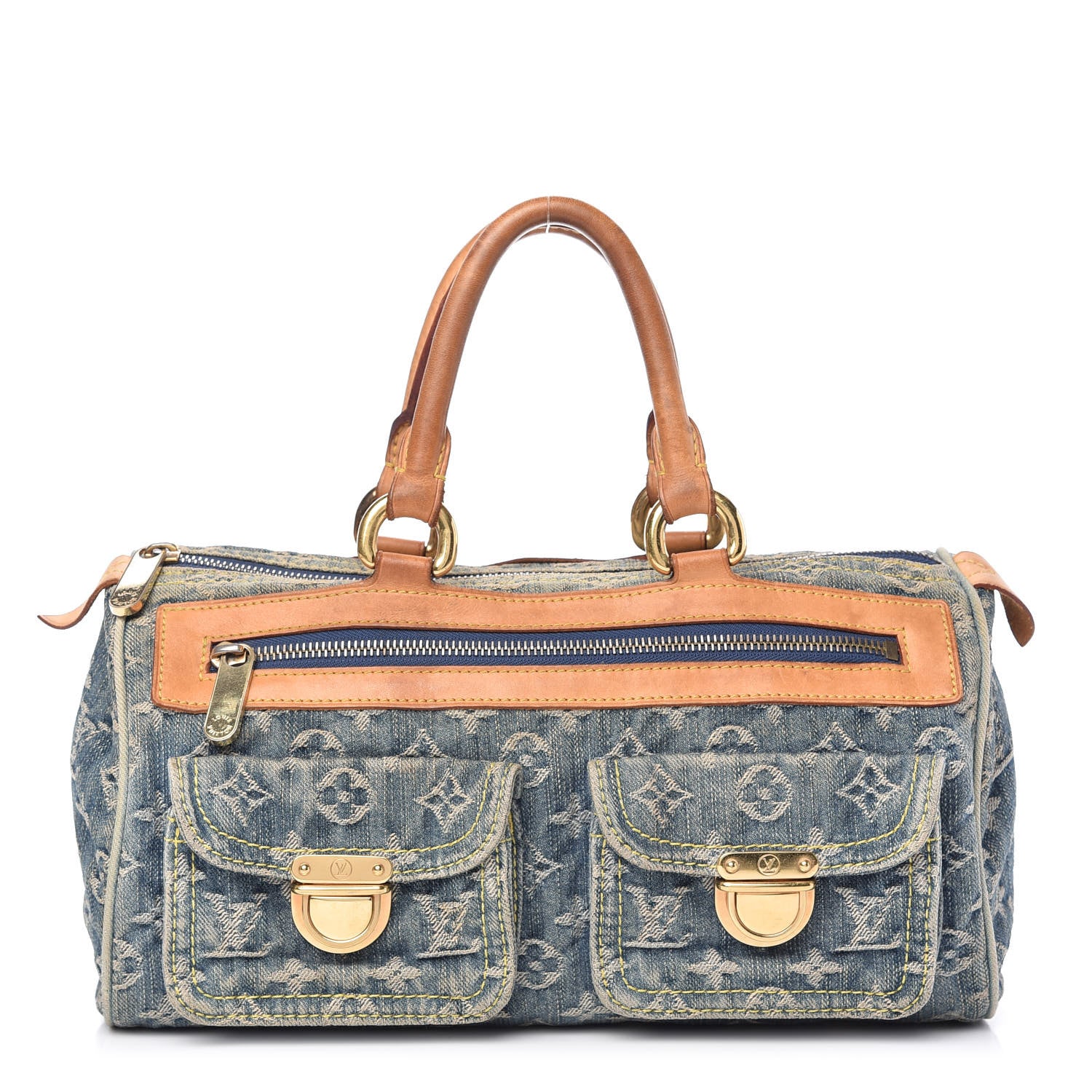 Louis Vuitton Monogram Denim Neo Speedy Blue 1 of 10