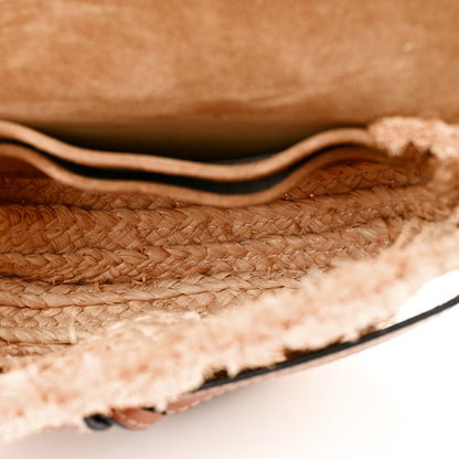 Loewe Calfskin Raffia Mini Gate Crossbody Bag Natural Tan 5 of 13