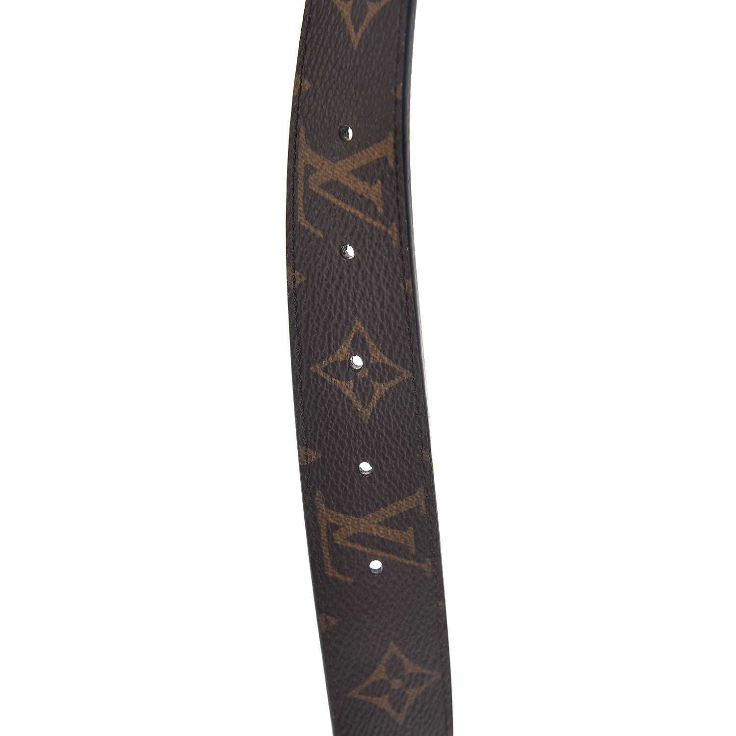 Louis Vuitton Calfskin Monogram 30mm LV Initiales Reversible Belt 85 34 Black 6 of 7