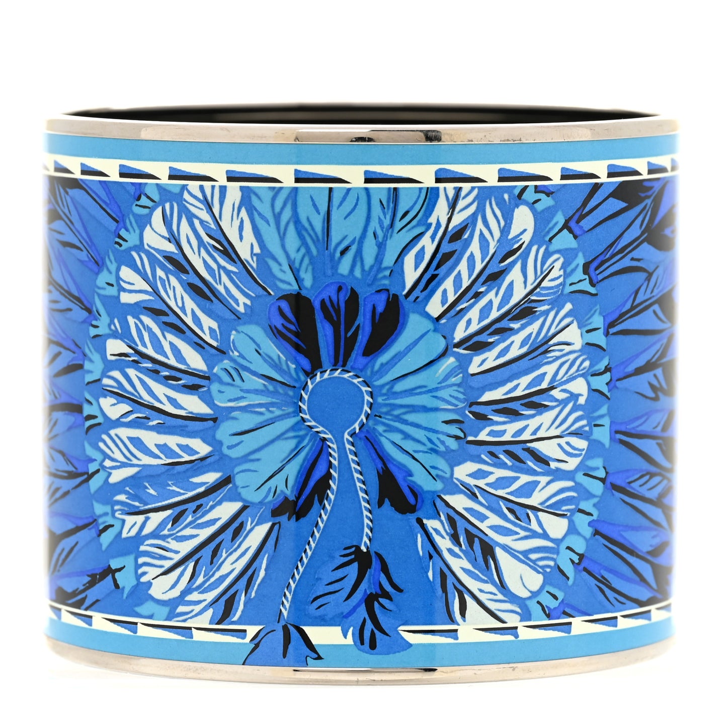 Enamel Printed Mega Wide Brazil Bracelet