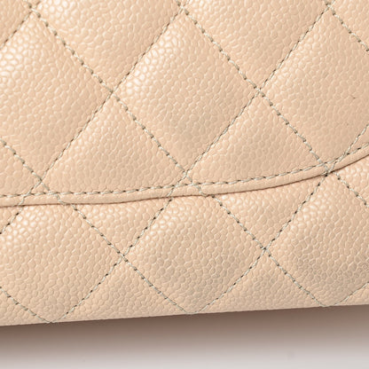 Chanel Caviar Quilted Grand Shopping Tote GST Beige Clair 14 of 15