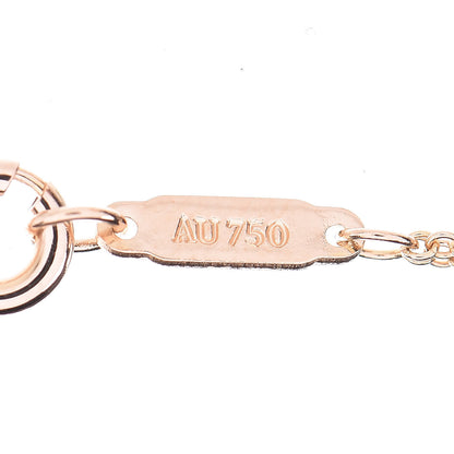 Tiffany 18K Rose Gold Infinity Double Chain Pendant Necklace 6 of 7