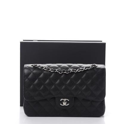 Chanel Caviar Quilted Jumbo Double Flap Black 9 of 9