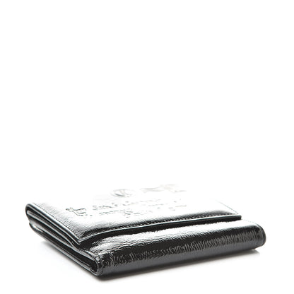 Saint Laurent Patent Y-Mail French Wallet Black 4 of 12