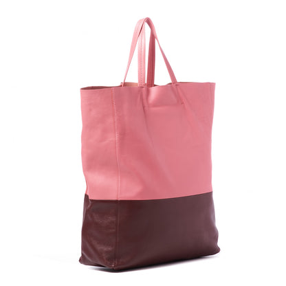 Celine Smooth Lambskin Vertical Bi-Cabas Pink Rust 2 of 8
