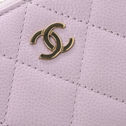 Chanel Caviar Quilted Zip Coin Purse Light Pink 8 of 10