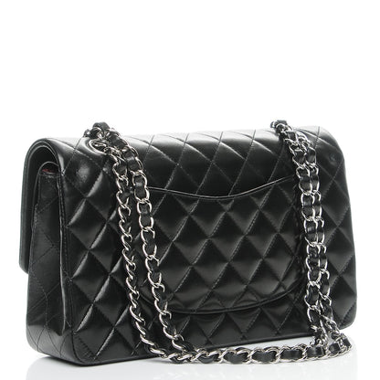 Chanel Lambskin Quilted Medium Double Flap Black 3 of 8