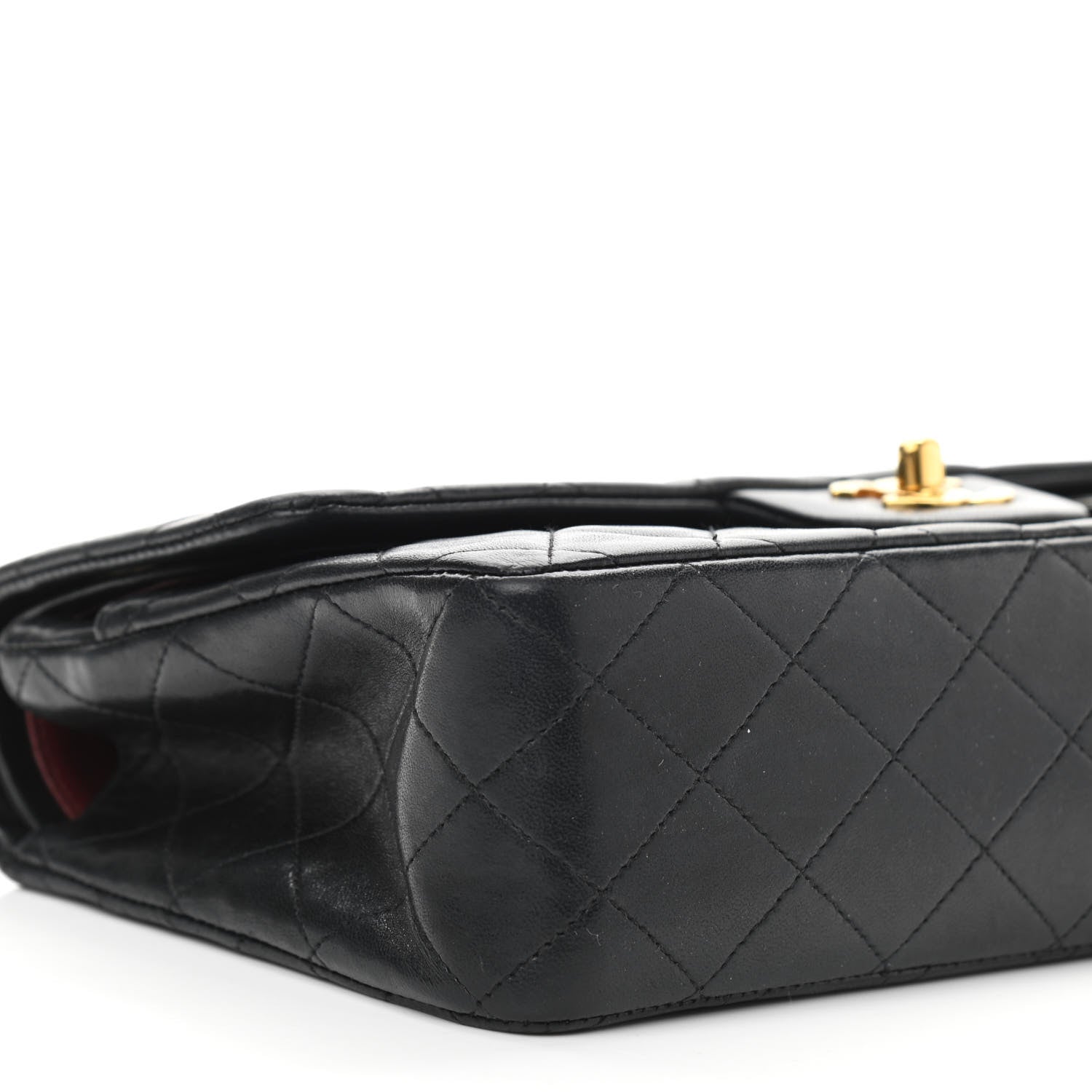 Chanel Lambskin Quilted Medium Double Flap Black 8 of 9