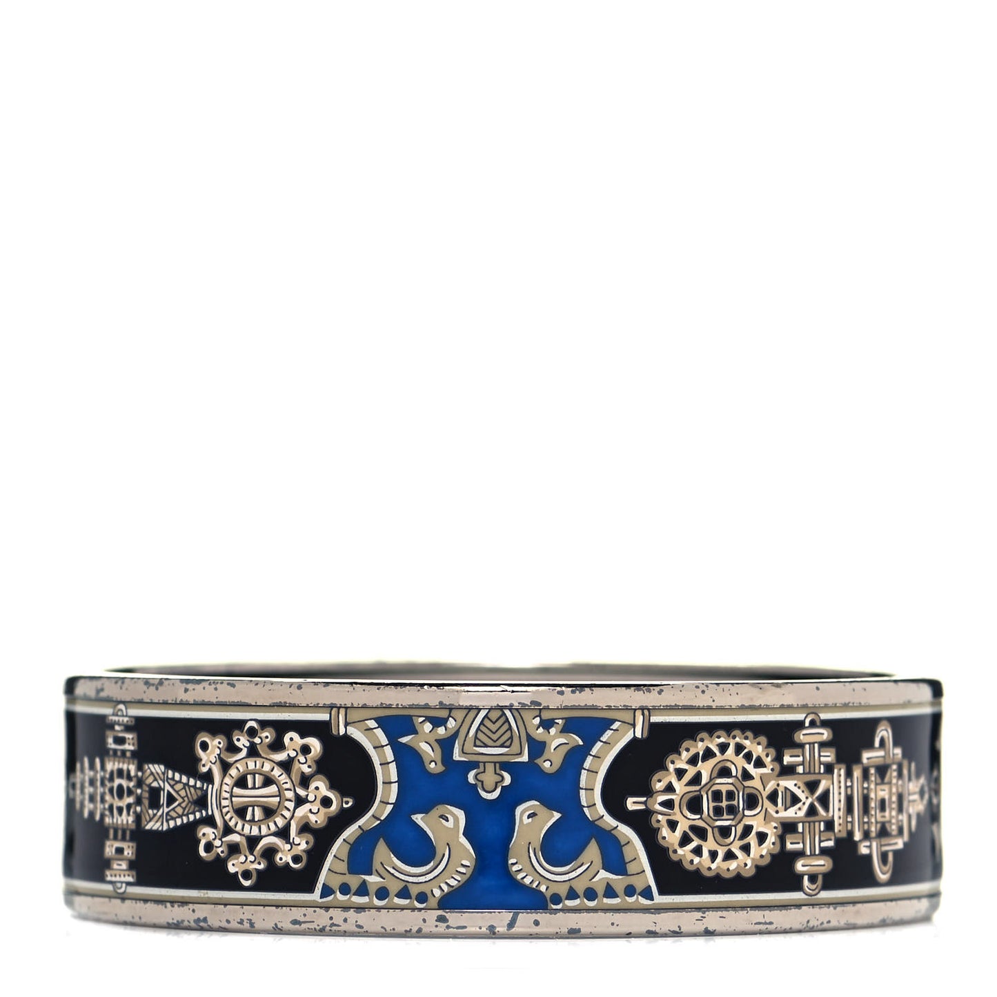 Enamel Printed Wide Birds Bracelet 65
